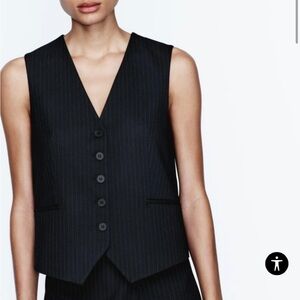 Zara Pinstripe Vest